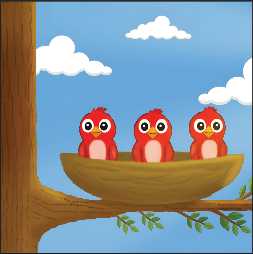 Three Baby Birdies book cover